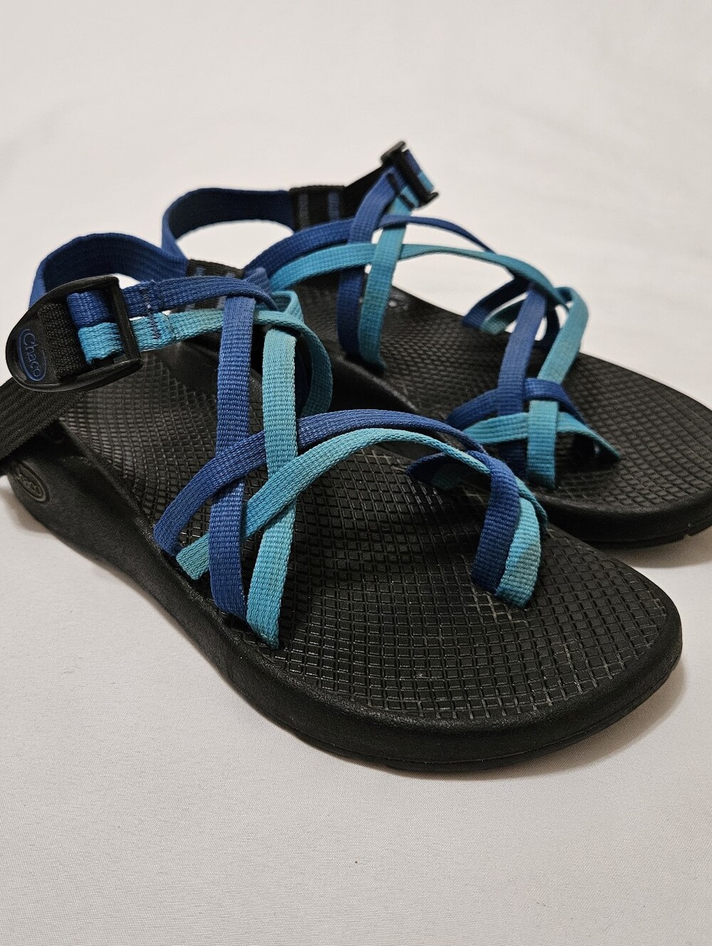 Chaco ZX/2 Cloud Hiking Sandals Womens 7 Outdoor Comfort Aqua Blue Black